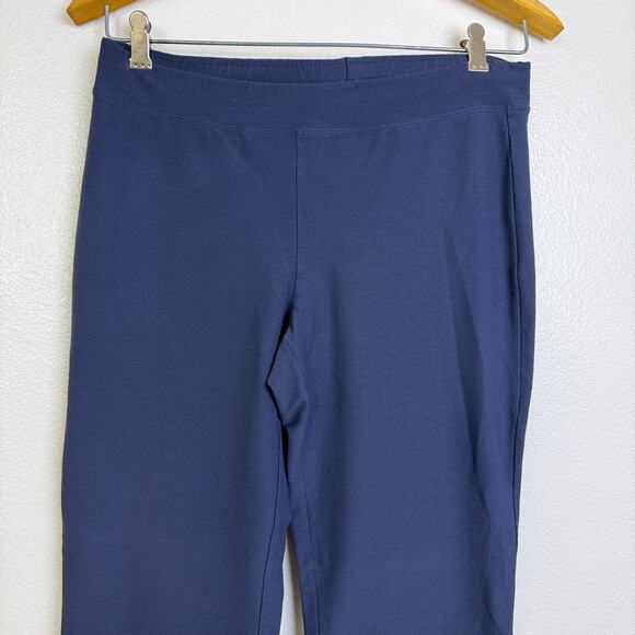 Eileen Fisher Pants Womens Small Blue Pull On Stretch Career Viscose Crop 26.5 - Picture 8 of 8